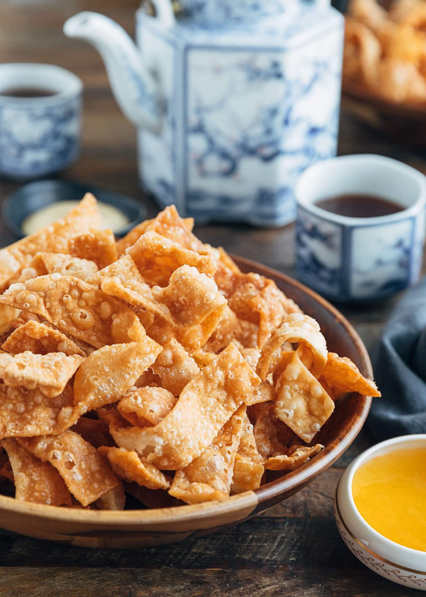 Fried Wonton Strips: Crispy Perfection for Sweet or Savory Dishes